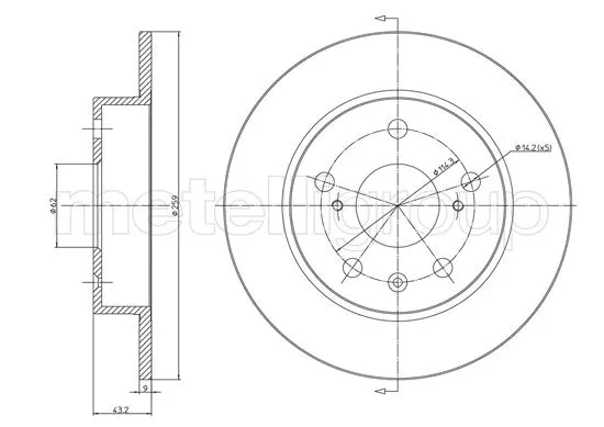 Brake Disc (DF1713)