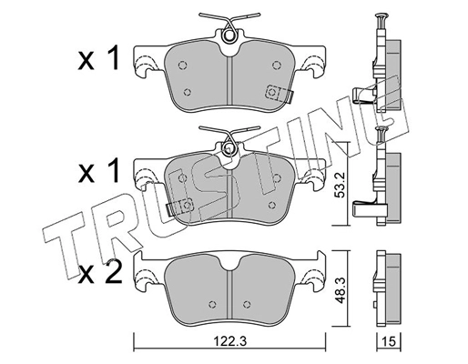 Brake Pad Set, disc brake (1363.0)
