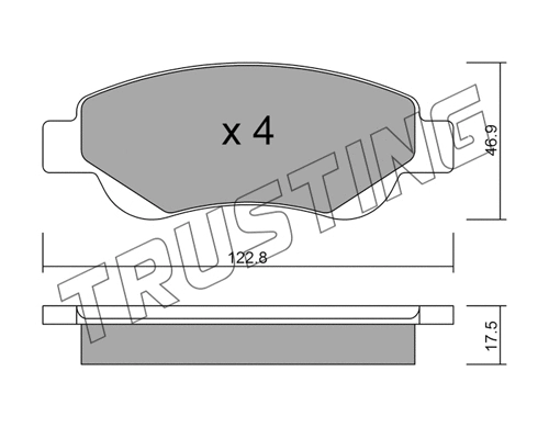 Brake Pad Set, disc brake (653.0)