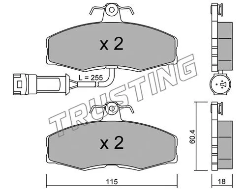 Brake Pad Set, disc brake (041.1)