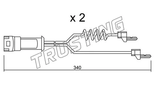 Warning Contact, brake pad wear (SU.172K)