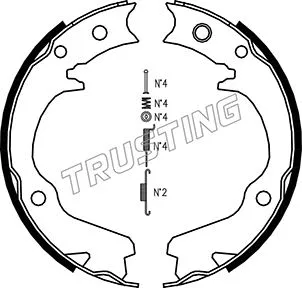 Brake Shoe Set, parking brake (110.336K)