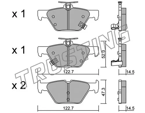 Brake Pad Set, disc brake (1087.0)