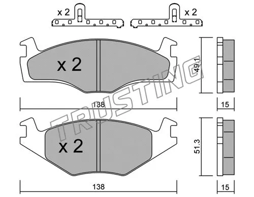 Brake Pad Set, disc brake (047.0K)