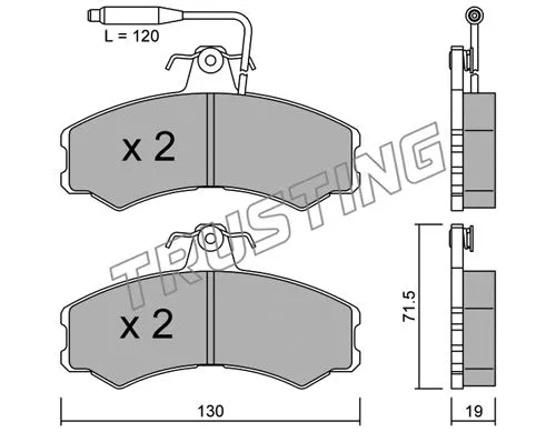 Brake Pad Set, disc brake (033.0)