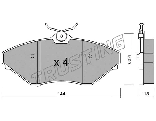 Brake Pad Set, disc brake (904.0)