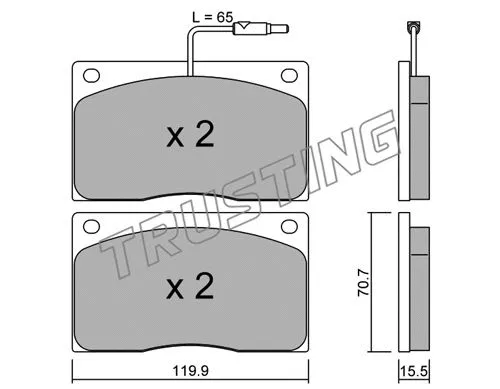 Brake Pad Set, disc brake (091.1)