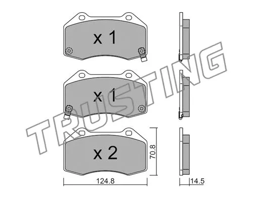 Brake Pad Set, disc brake (667.3)
