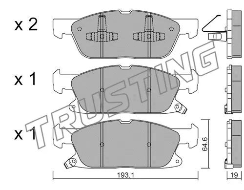 Brake Pad Set, disc brake (1117.0)
