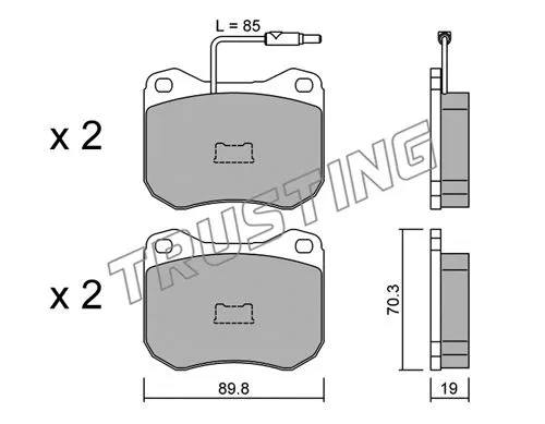 Brake Pad Set, disc brake (023.0)