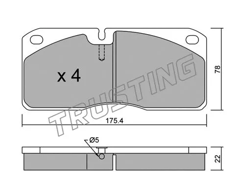 Brake Pad Set, disc brake (278.0)