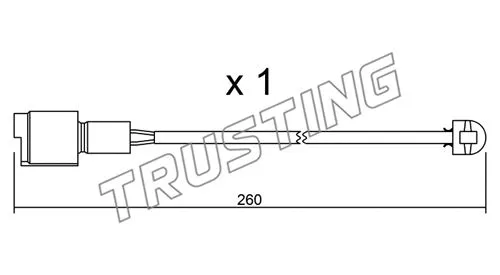 Warning Contact, brake pad wear (SU.074)