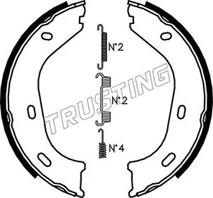 Brake Shoe Set, parking brake (052.116K)