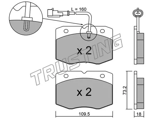 Brake Pad Set, disc brake (141.1)