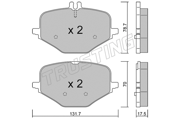Brake Pad Set, disc brake (1309.0)