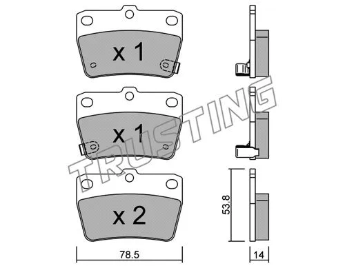 Brake Pad Set, disc brake (446.0)