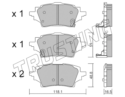 Brake Pad Set, disc brake (1228.0)