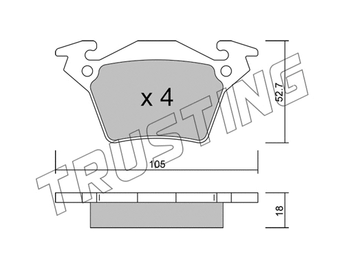 Brake Pad Set, disc brake (590.0)