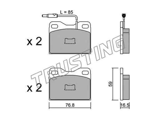 Brake Pad Set, disc brake (017.5)