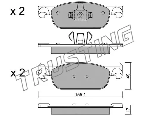 Brake Pad Set, disc brake (1109.0)