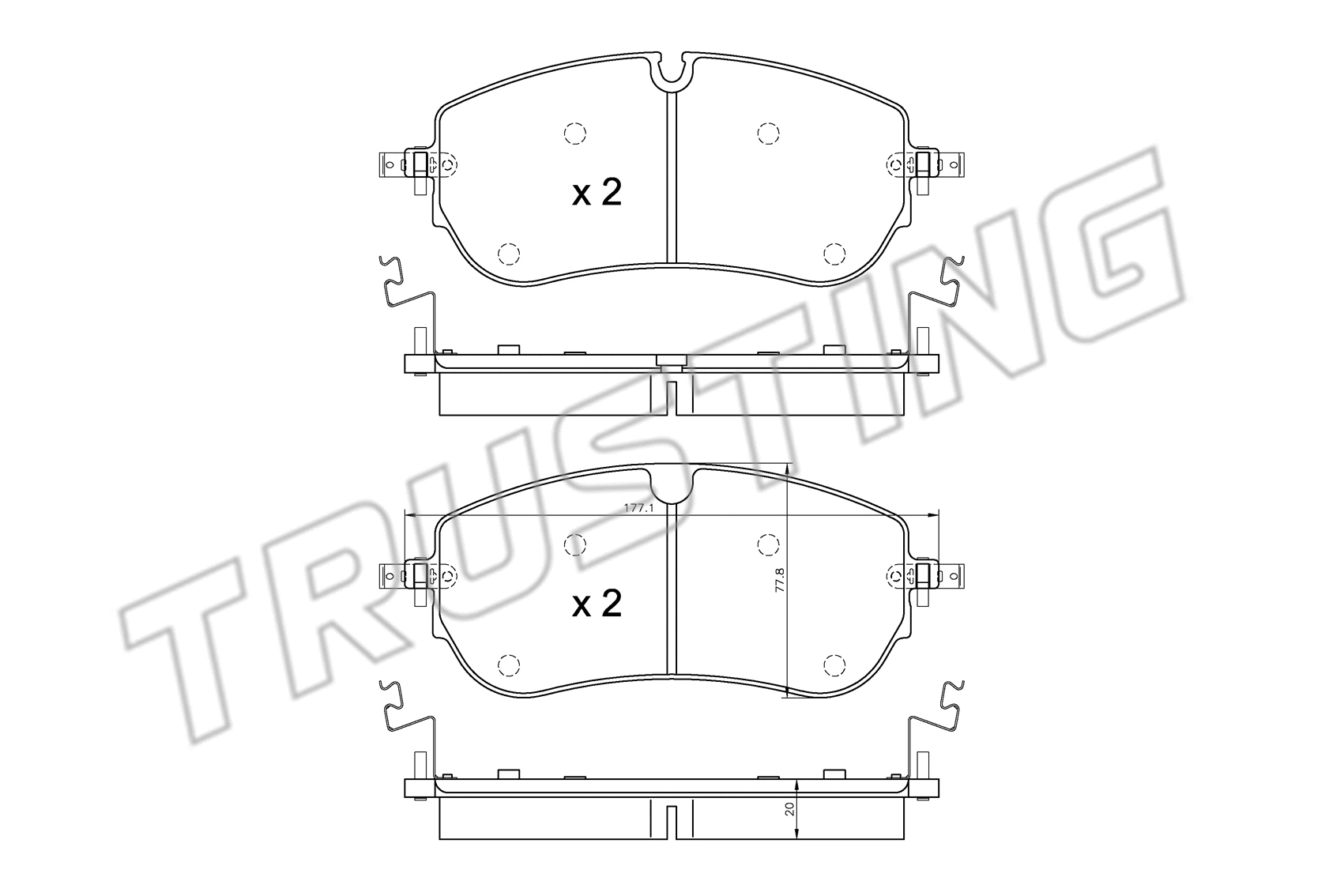Brake Pad Set, disc brake (1342.0)