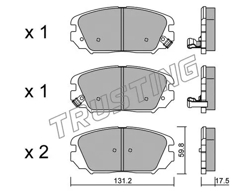 Brake Pad Set, disc brake (902.0)