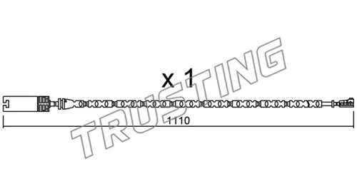 Warning Contact, brake pad wear (SU.303)
