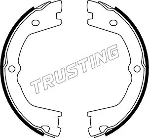 Brake Shoe Set, parking brake (034.110)