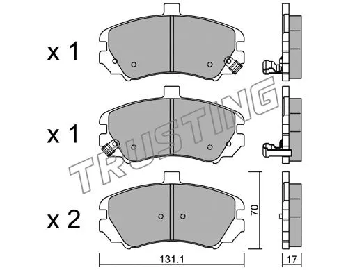 Brake Pad Set, disc brake (901.0)