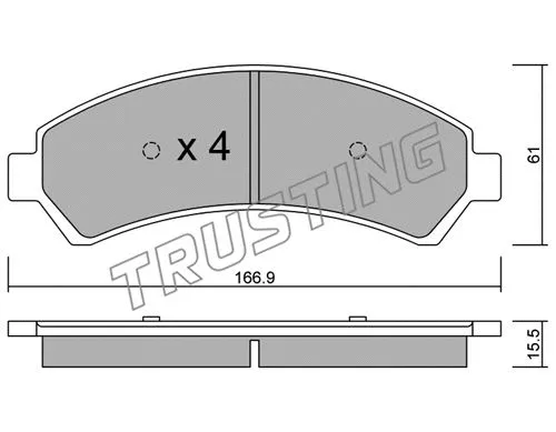 Brake Pad Set, disc brake (737.0)