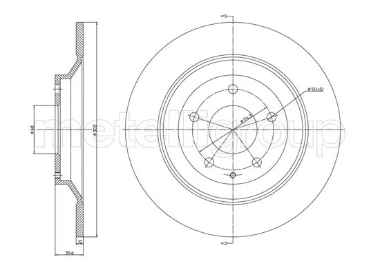Brake Disc (DF1697)