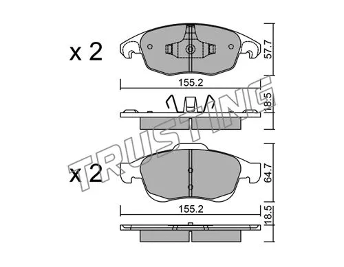 Brake Pad Set, disc brake (816.0)