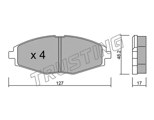 Brake Pad Set, disc brake (302.0)