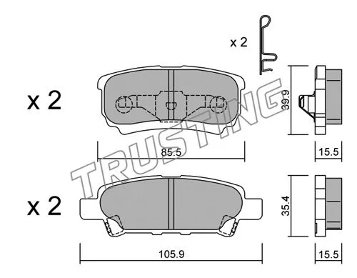 Brake Pad Set, disc brake (753.0)