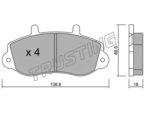 Brake Pad Set, disc brake (273.0)