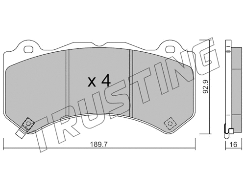 Brake Pad Set, disc brake (1182.0)