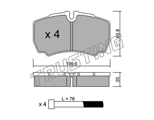 Brake Pad Set, disc brake (620.0)