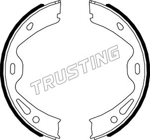 Brake Shoe Set, parking brake (083.005)