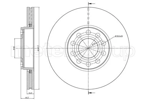 Brake Disc (DF1604)