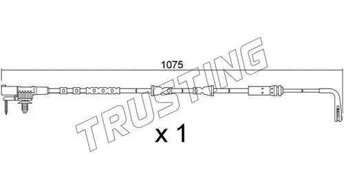 Warning Contact, brake pad wear (SU.390)