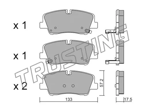 Brake Pad Set, disc brake (1095.0)