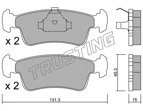 Brake Pad Set, disc brake (435.0)