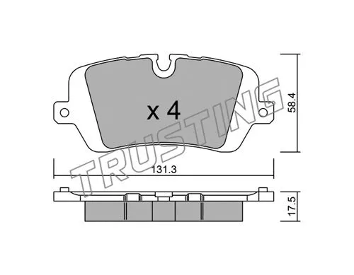 Brake Pad Set, disc brake (1049.0)