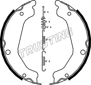 Brake Shoe Set, parking brake (046.219K)