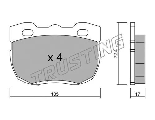Brake Pad Set, disc brake (180.1)