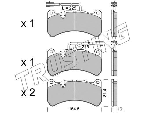Brake Pad Set, disc brake (1201.2)