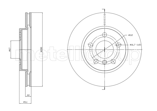 Brake Disc (DF1770)