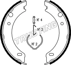 Brake Shoe Set, parking brake (127.271K)