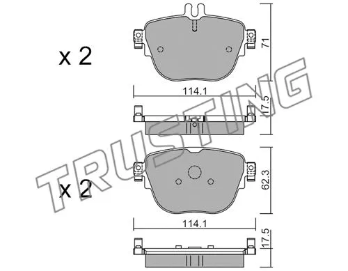 Brake Pad Set, disc brake (1137.0)