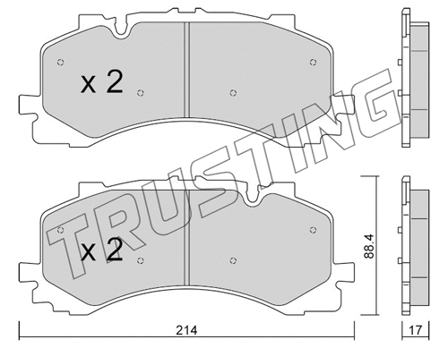 Brake Pad Set, disc brake (1252.0)